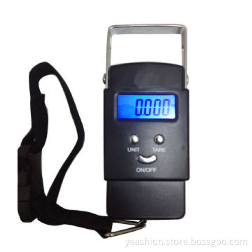 Digital weighing luggage with back-light LCD display, strap/data lock/auto of & tare functionNew